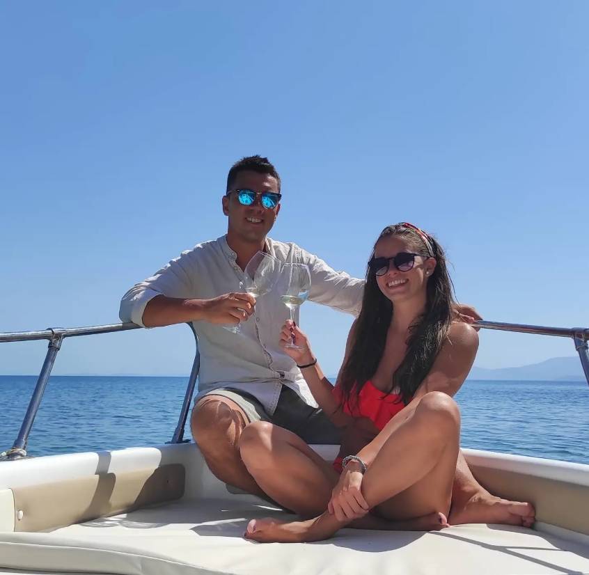 Rent a Boat Rivera Milan i Jelena na camcu